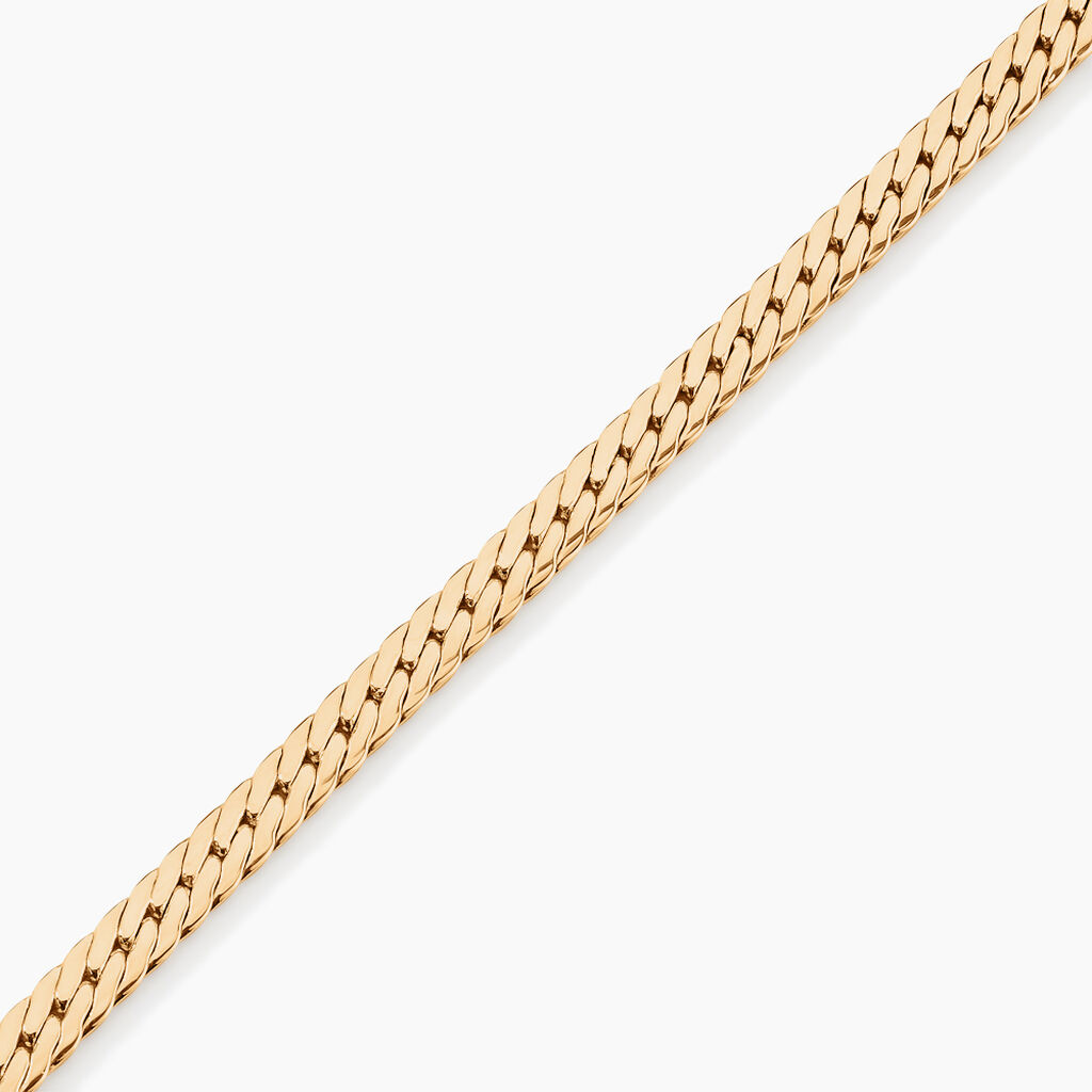 Bracelet Or Jaune Izel Maille Anglaise - Bracelets cha&icirc;ne Femme | Histoire d&rsquo;Or