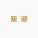 Boucles D'Oreilles Puces Dainty Plaqu&eacute; Or Jaune Oxyde De Zirconium - Boucles d'oreilles fantaisie Femme | Histoire d&rsquo;Or