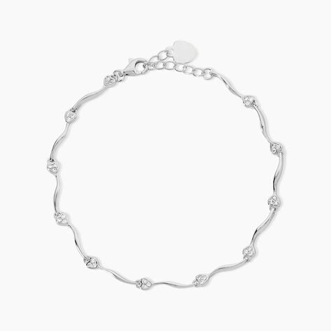 Bracelet Coliane Argent Blanc Oxyde De Zirconium - F&ecirc;te des m&egrave;res Femme | Histoire d&rsquo;Or