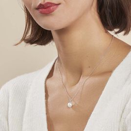 Collier Lorella Argent Blanc Perle De Culture - Colliers fantaisie Femme | Histoire d’Or