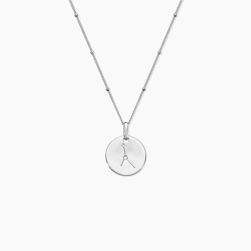 Collier Astr Argent Oxydes De Zirconium - Colliers Zodiaque Femme | Histoire d&rsquo;Or