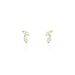 Boucles D'oreilles Puces Mix And Match Or Jaune Oxyde De Zirconium