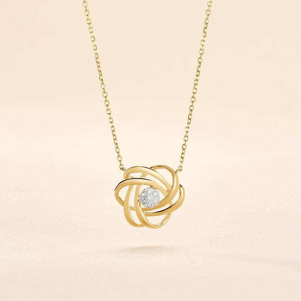 Collier Or Jaune Afua Diamants - Colliers Femme | Histoire d’Or