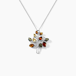 Collier Chahida Argent Blanc Ambre - Colliers Femme | Histoire d’Or