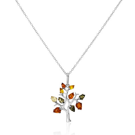 Collier Chahida Argent Blanc Ambre - Colliers Femme | Histoire d’Or