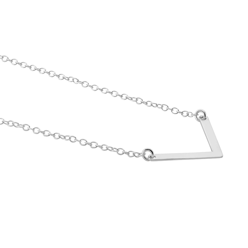 Collier Argent Blanc  Lakia - Colliers fantaisie Femme | Histoire d’Or