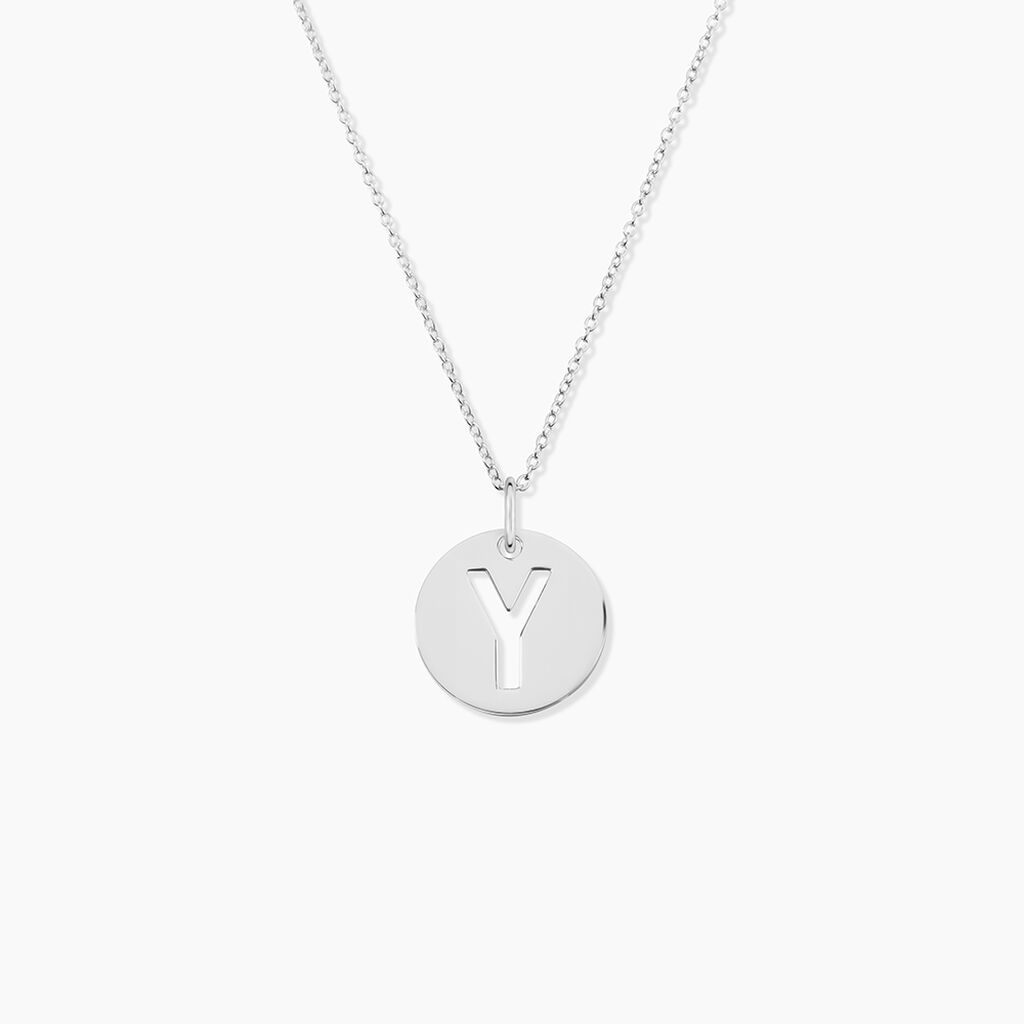 Pendentif Elio Y Argent Blanc - Pendentifs Famille | Histoire d&rsquo;Or