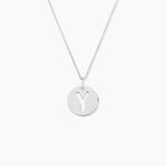 Pendentif Elio Y Argent Blanc - Pendentifs Famille | Histoire d&rsquo;Or