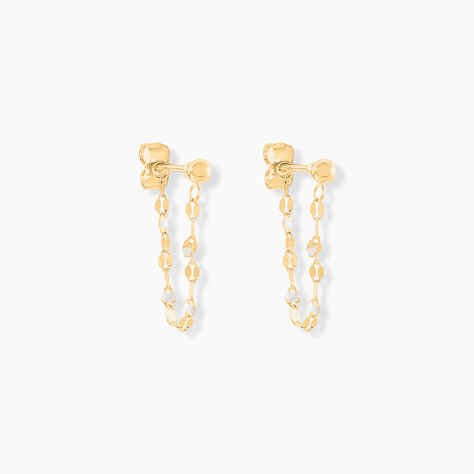 Boucles D'oreilles Pendantes Asteria Or Jaune - Boucles d'oreilles pendantes Femme | Histoire d’Or