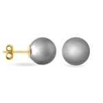 Boucles D'oreilles Puces Lu-ann Or Jaune Perle De Culture De Tahiti - Clous d'oreilles Femme | Histoire d&rsquo;Or