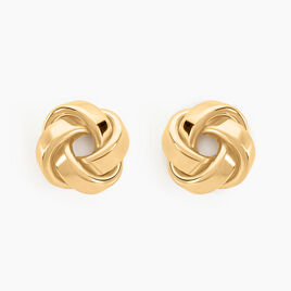 Boucles D'oreilles Puces Or Jaune Gauderique - Clous d'oreilles Femme | Histoire d’Or
