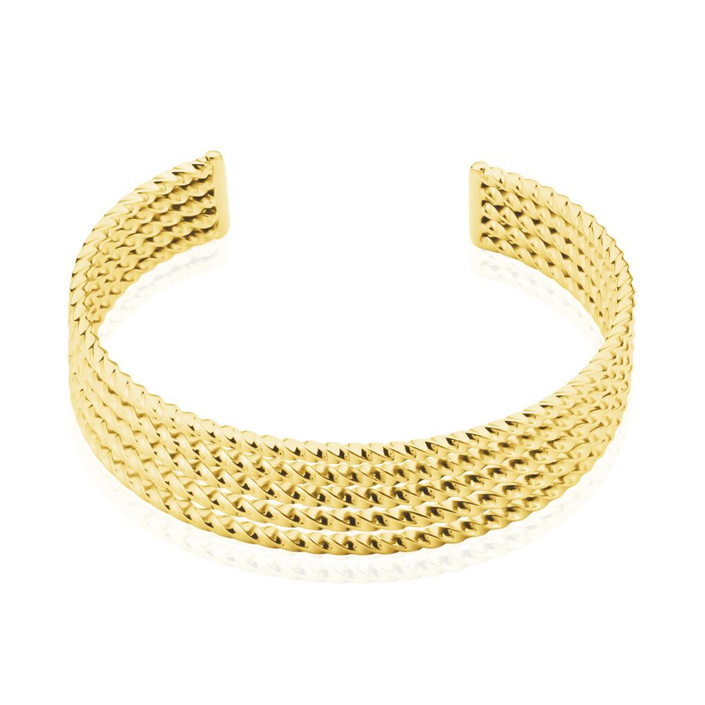 Bracelet Jonc Acier Dore Anthonyn - Bracelets joncs Femme | Histoire d’Or