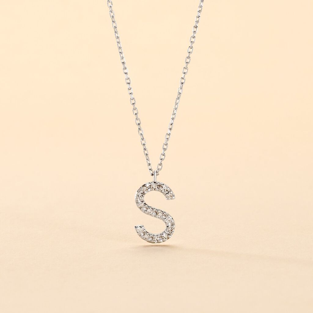 Collier Oran Or Blanc Diamant - Colliers Femme | Histoire d’Or