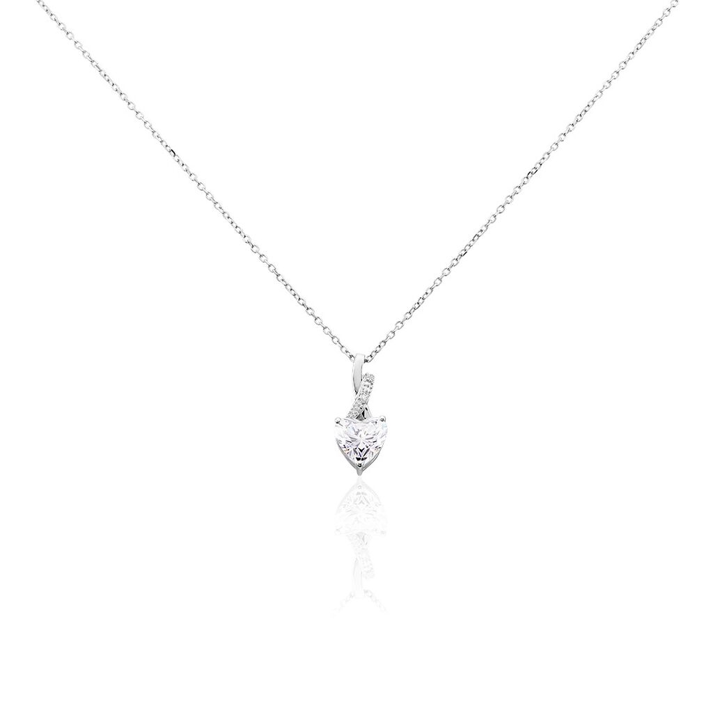 Collier Clothilde Or Blanc Oxyde De Zirconium - Colliers Femme | Histoire d’Or