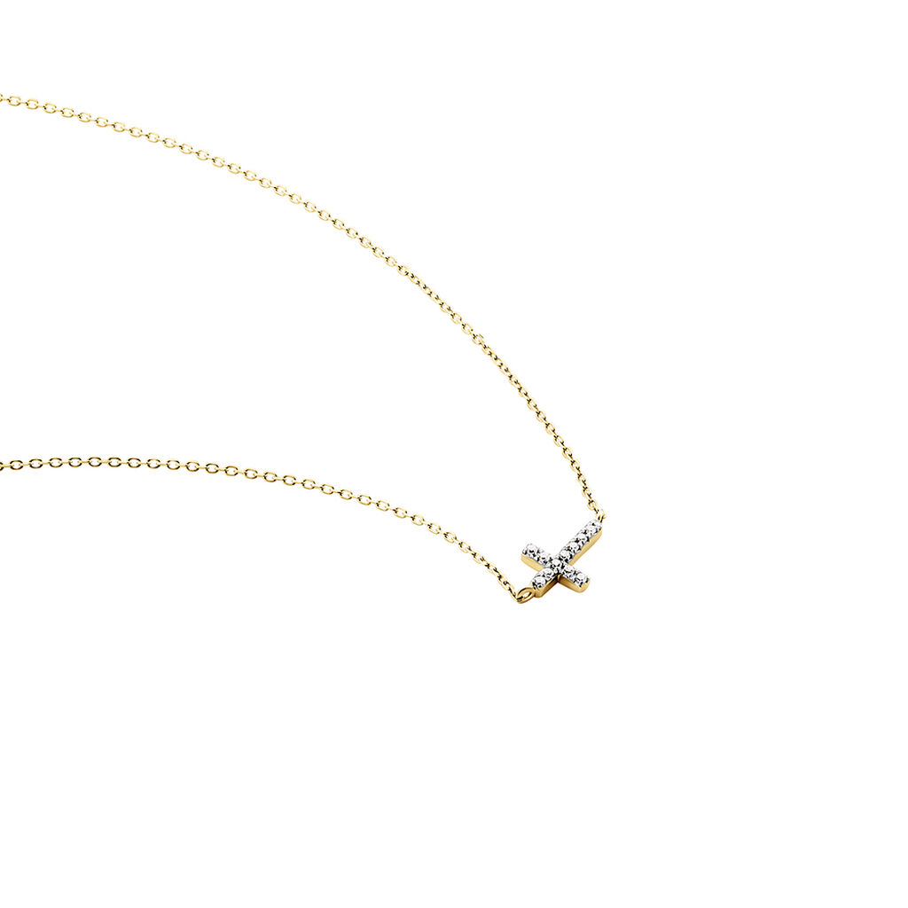 Collier Like A Virgin Or Jaune Oxyde De Zirconium - Colliers Femme | Histoire d’Or