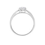 Bague Solitaire Or Blanc Caharus Oxyde De Zirconium - Bagues solitaires Femme | Histoire d&rsquo;Or