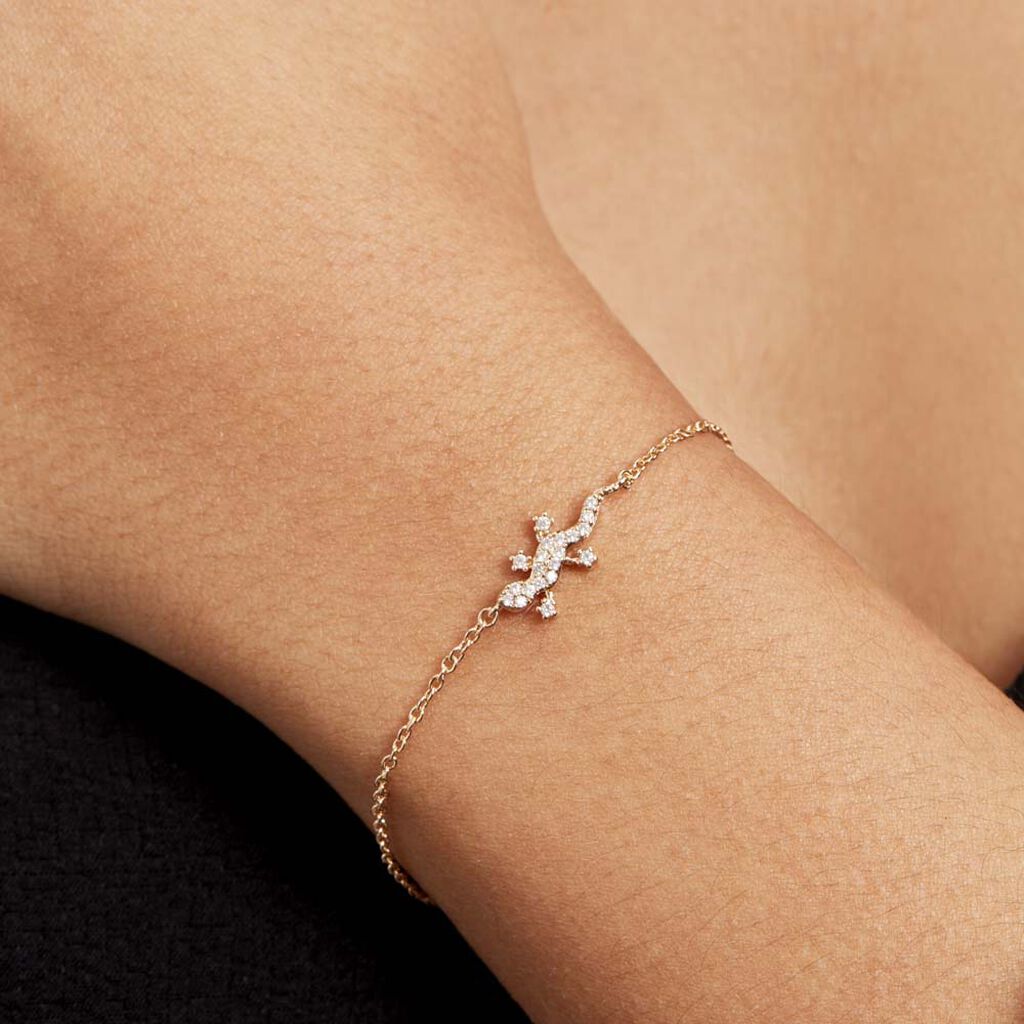 Bracelet Lehar Plaqué Or Oxyde De Zirconium - Bracelets Femme | Histoire d’Or