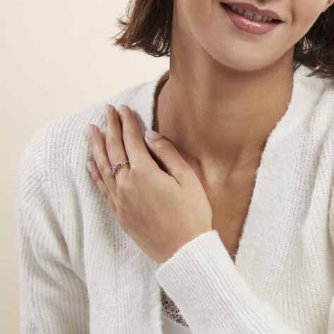 Bague Argent Blanc Atieno Oxyde De Zirconium - Bagues Coeur Femme | Histoire d’Or