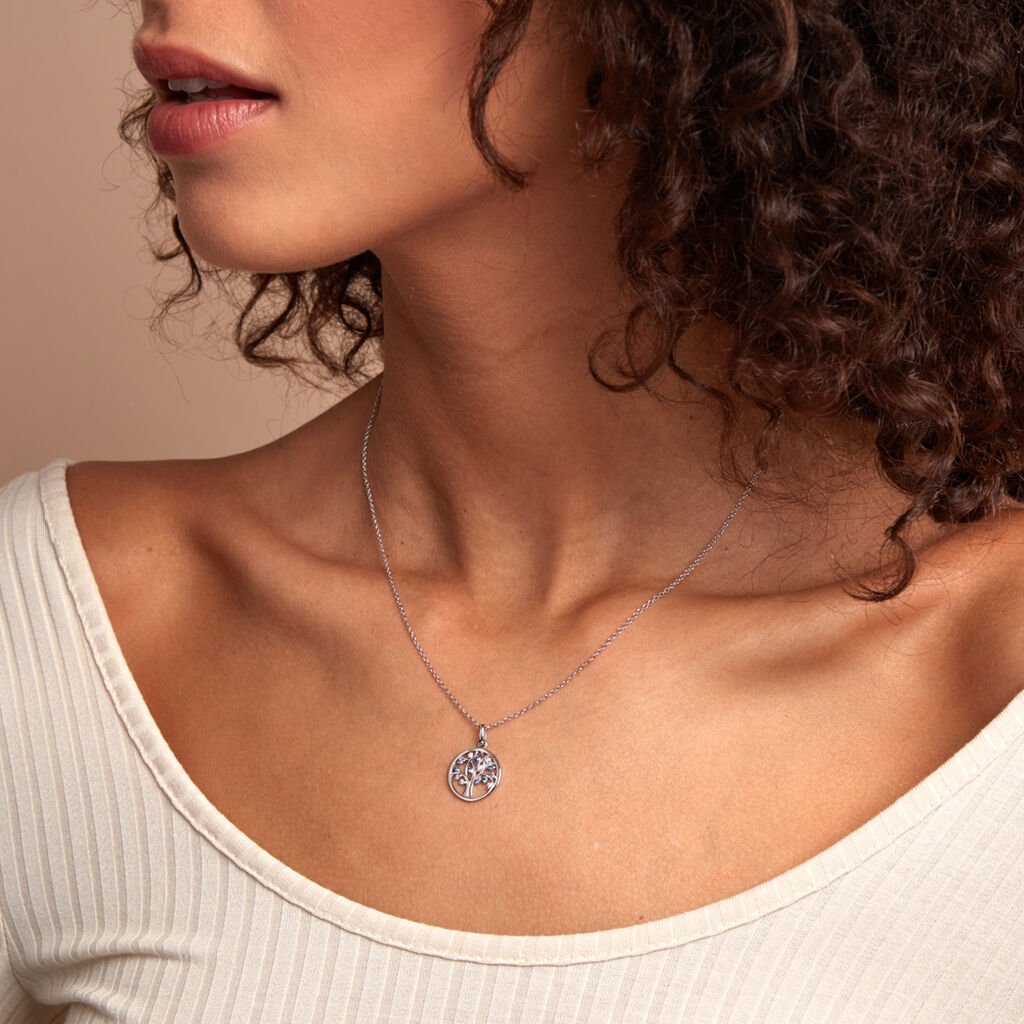 Collier Alive Argent Blanc Oxyde De Zirconium - Colliers fantaisie Femme | Histoire d’Or