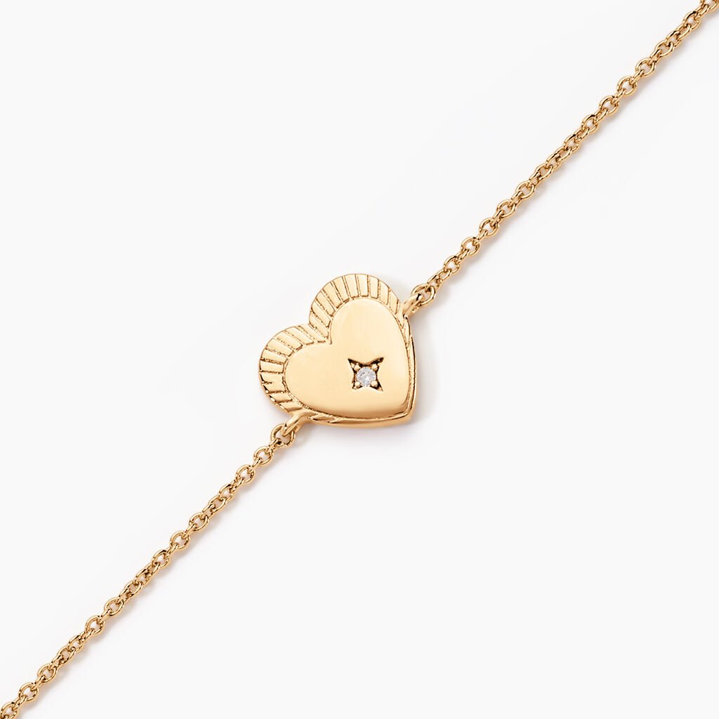 Bracelet Manea Plaque Or Jaune Oxyde De Zirconium - Bracelets Femme | Histoire d’Or