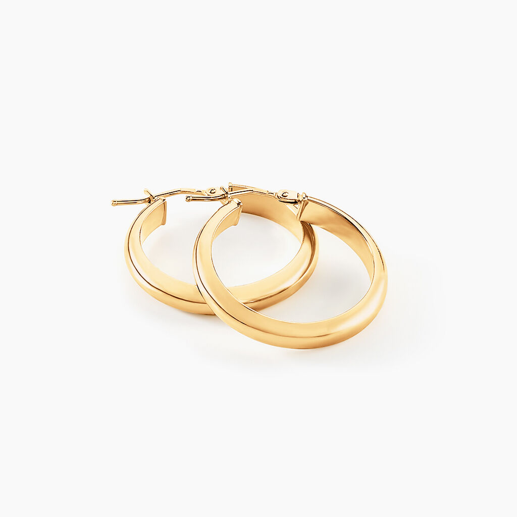 Créoles Vickie Or Jaune - Boucles d'oreilles créoles Femme | Histoire d’Or