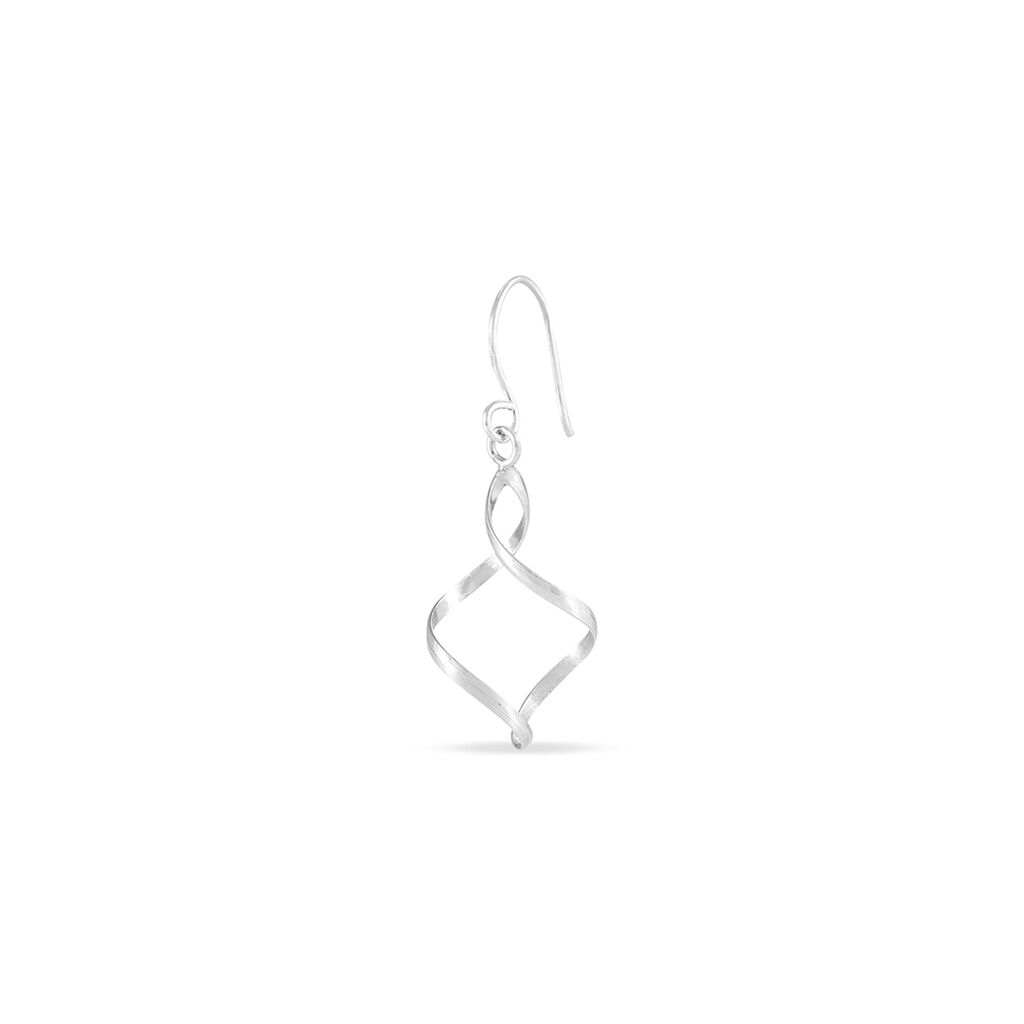 Boucles D'oreilles Pendantes Louison Argent Blanc - Boucles d'oreilles fantaisie Femme | Histoire d’Or