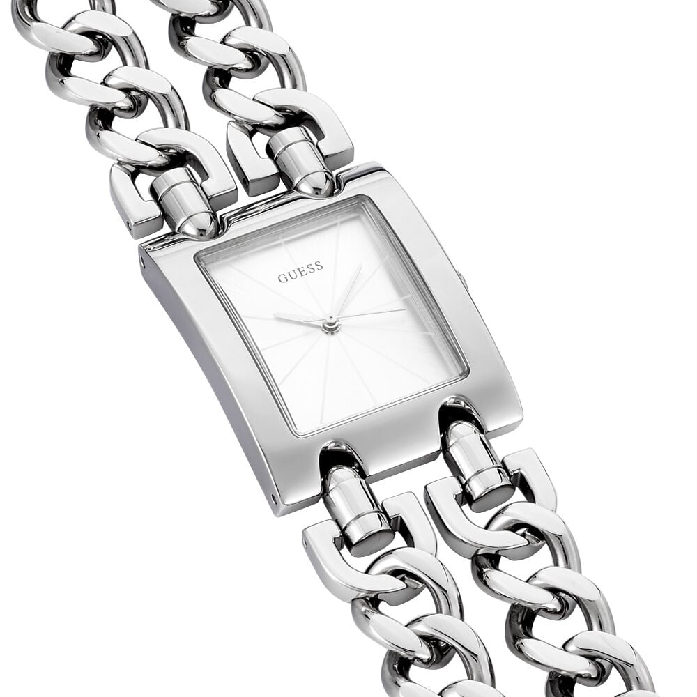 Montres Guess W1117L1 Acier Clip Blanc Rectangulaire - HIMFBQF0KP0 •  Histoire d'Or
