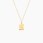 Pendentif Ange Parchemin Or Jaune - Pendentifs Communion Famille | Histoire d&rsquo;Or