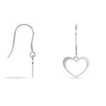 Boucles D'oreilles Pendantes Cosima Argent Blanc - Boucles d'oreilles fantaisie Femme | Histoire d&rsquo;Or