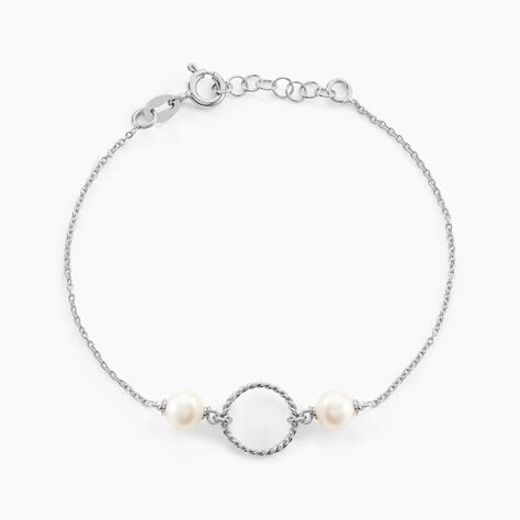 Bracelet Oria Argent Blanc Pierre De Synthese - Bracelets Femme | Histoire d&rsquo;Or