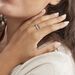Bague Vahide Or Blanc Diamant - Bagues avec pierre Femme | Histoire d’Or