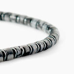 Bracelet Jourdan Acier Blanc Obsidienne H&eacute;matite - Bracelets Homme | Histoire d&rsquo;Or