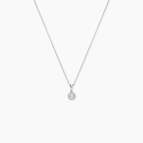 Collier Domitia Or Blanc Diamant - Colliers Femme | Histoire d&rsquo;Or