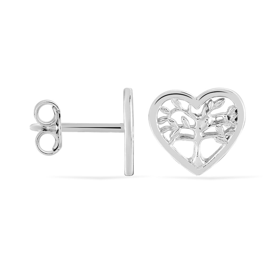 Boucles D'oreilles Pendantes Elwenn Argent Blanc - Boucles d'oreilles fantaisie Femme | Histoire d’Or