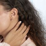 Cr&eacute;oles Sandrine Or Rose Strass - Boucles d'oreilles cr&eacute;oles Femme | Histoire d&rsquo;Or