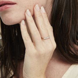Bague Or Jaune Maegan Oxydes De Zirconium - Bagues avec pierre Femme | Histoire d’Or