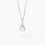 Collier Briony Argent Blanc Oxyde De Zirconium - Colliers fantaisie Femme | Histoire d&rsquo;Or