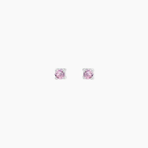 Boucles D'oreilles Puces Tehora Argent Blanc Oxyde De Zirconium - Nouveautés Femme | Histoire d’Or