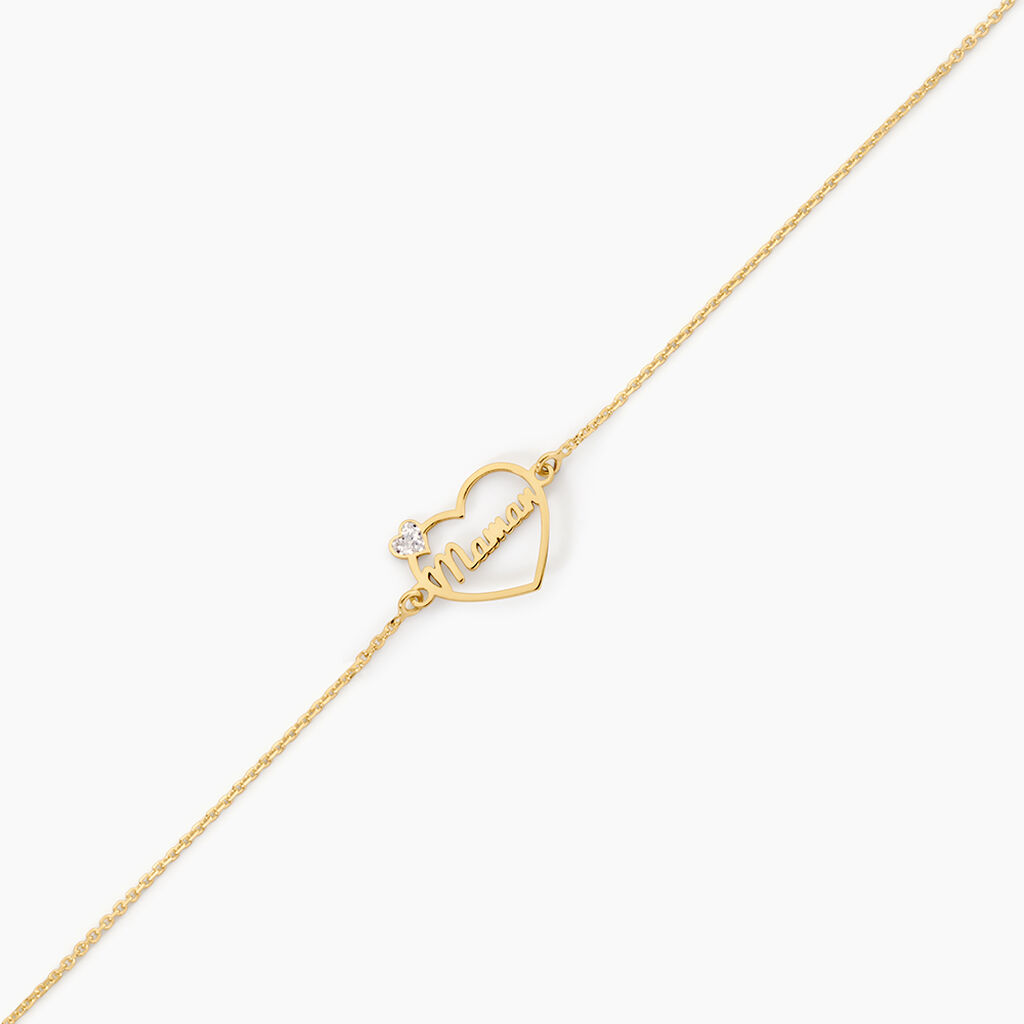 Bracelet Joos Or Jaune - Bracelets Naissance Femme | Histoire d&rsquo;Or