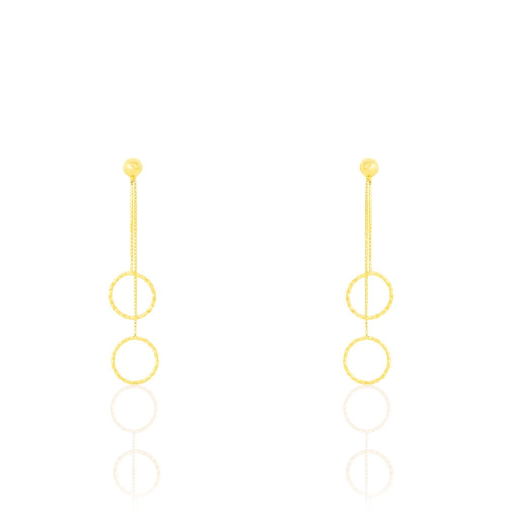 Boucles D'oreilles Pendantes Kacie Or Jaune - Boucles d'oreilles pendantes Femme | Histoire d’Or