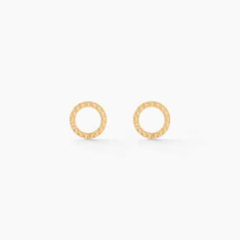 Boucles D'oreilles Puces Cesar Or Jaune - Clous d'oreilles Femme | Histoire d’Or