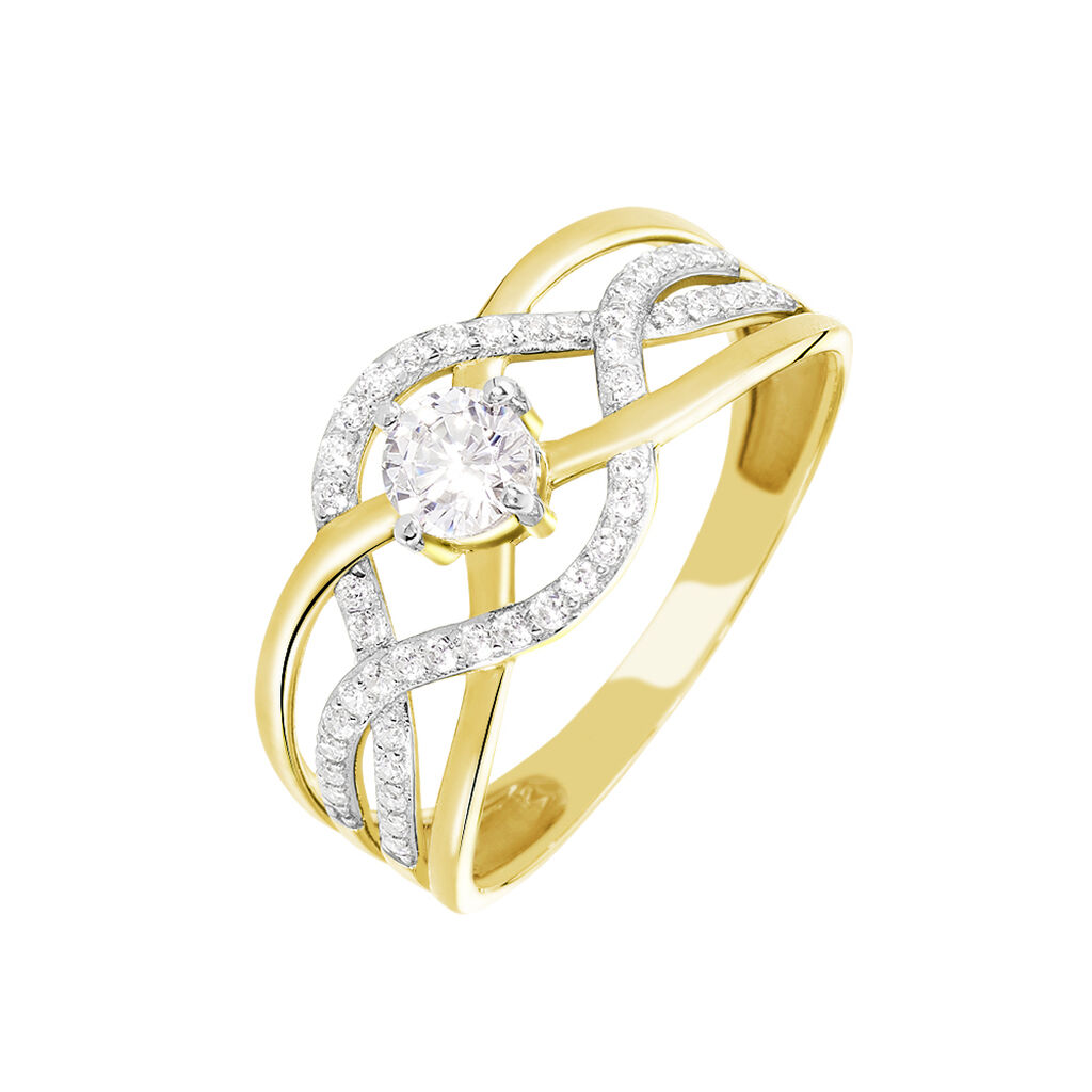 Bague Rozena Or Jaune Oxyde De Zirconium -  Femme | Histoire d’Or