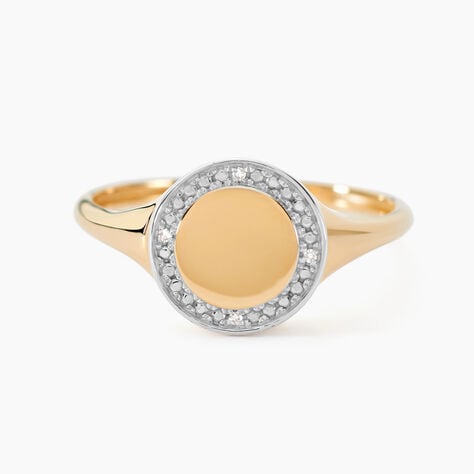 Chevalière Promesse Pour L'eternite Or Jaune Diamant - Chevalières Femme | Histoire d’Or