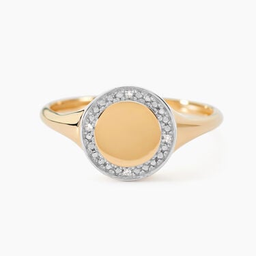 Chevalière Promesse Pour L'eternite Or Jaune Diamant Chevalière Promesse Pour L'eternite Or Jaune Diamant