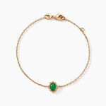 Bracelet Vintage Love Plaqu&eacute; Or Jaune Aventurine - Bracelets Femme | Histoire d&rsquo;Or