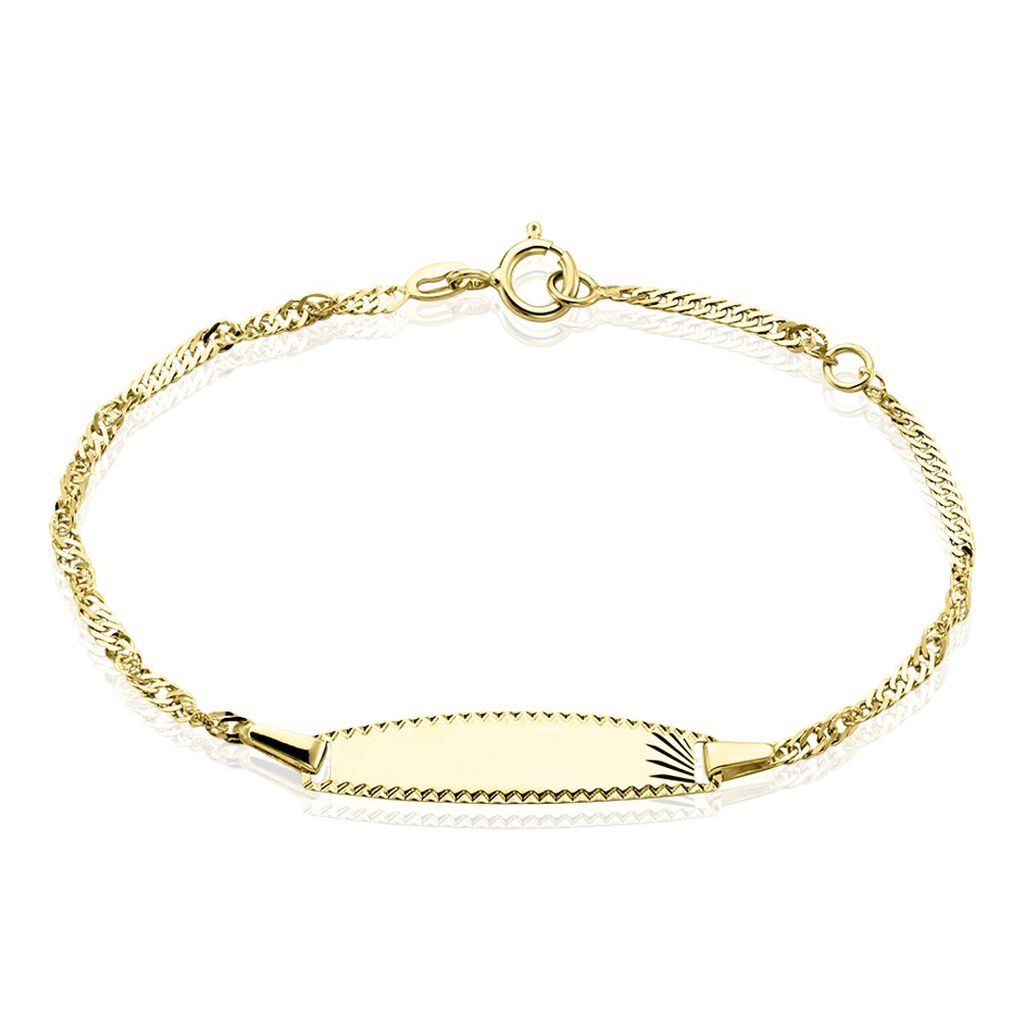 Bracelet Identite Bebe Or Jaune Ericka - Bracelets Communion Enfant | Histoire d’Or