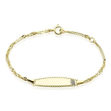 Bracelet Identite Bebe Or Jaune Ericka Bracelet Identite Bebe Or Jaune Ericka
