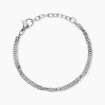 Bracelet Cinthia Acier Blanc - Bracelets cha&icirc;ne Femme | Histoire d&rsquo;Or