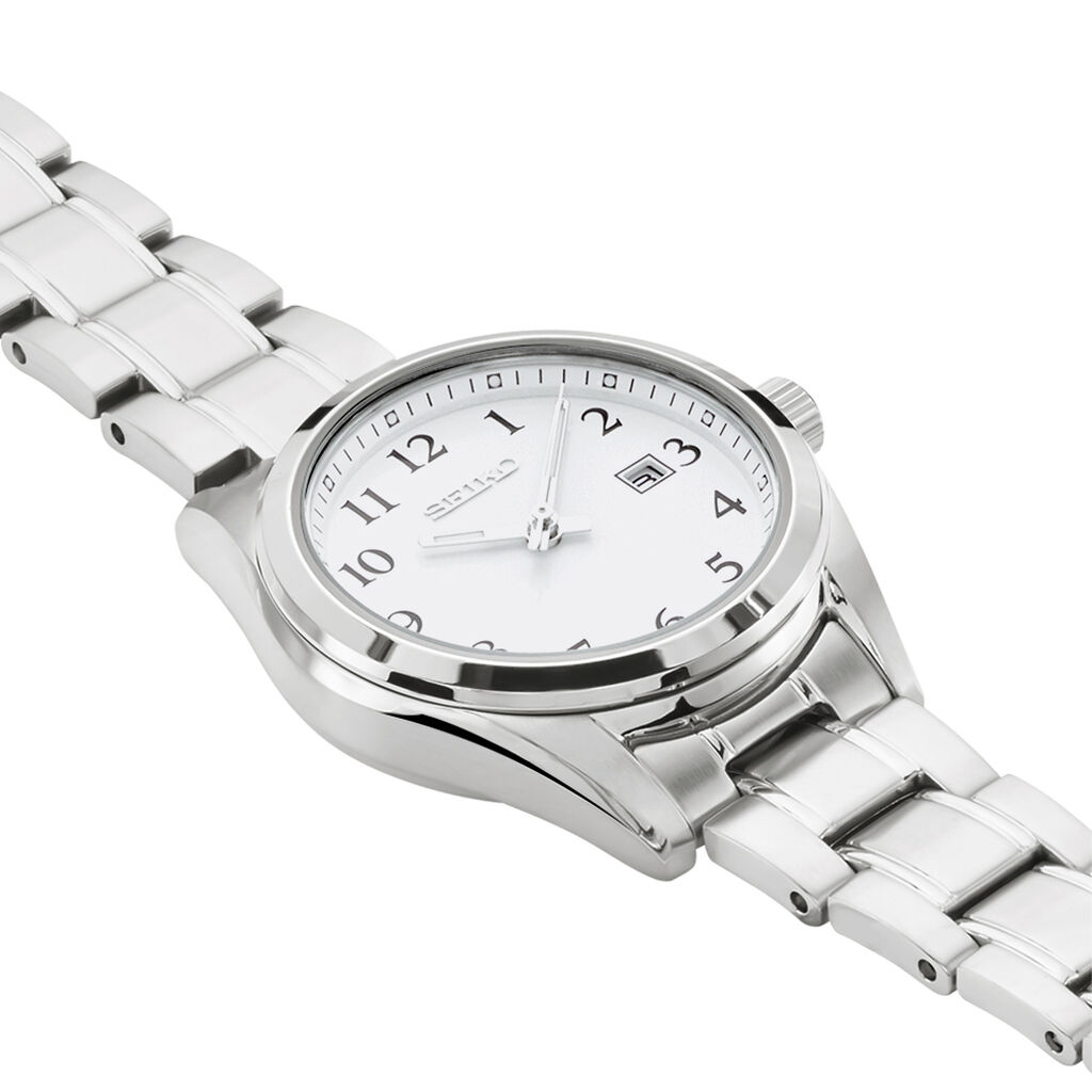 Montre Seiko Classique Blanc - Id&eacute;es cadeaux Femme | Histoire d&rsquo;Or