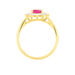 Bague Or Jaune Rubis Diamants - Bagues solitaires Femme | Histoire d’Or